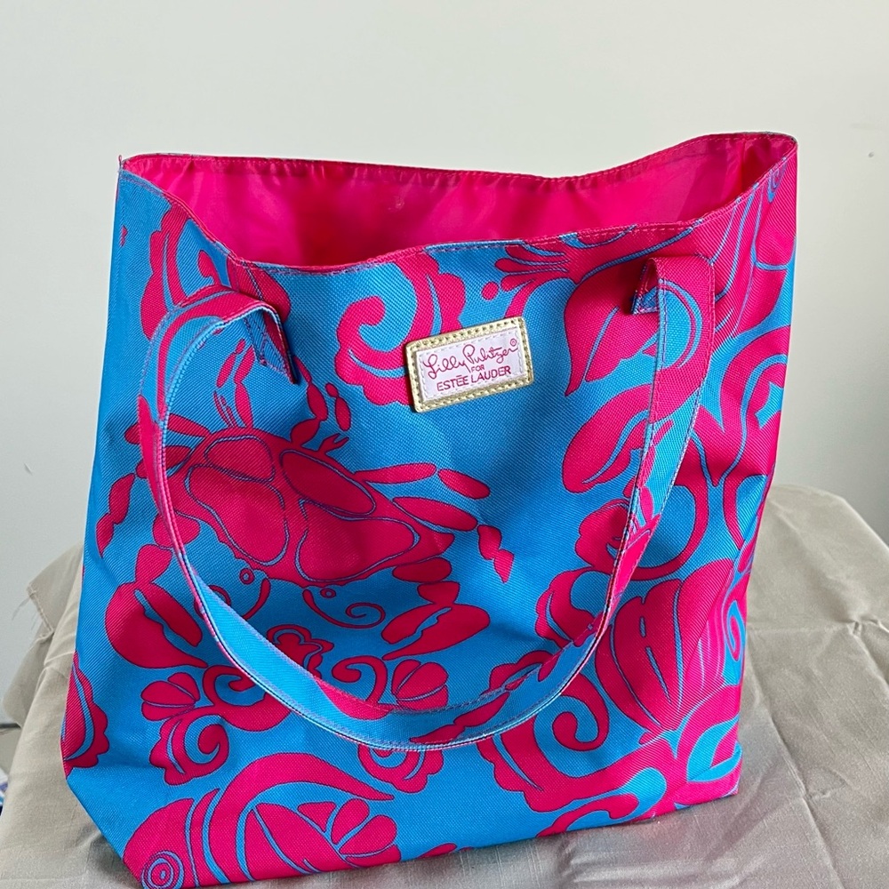 NEW Lilly Pulitzer Estée Lauder Tote